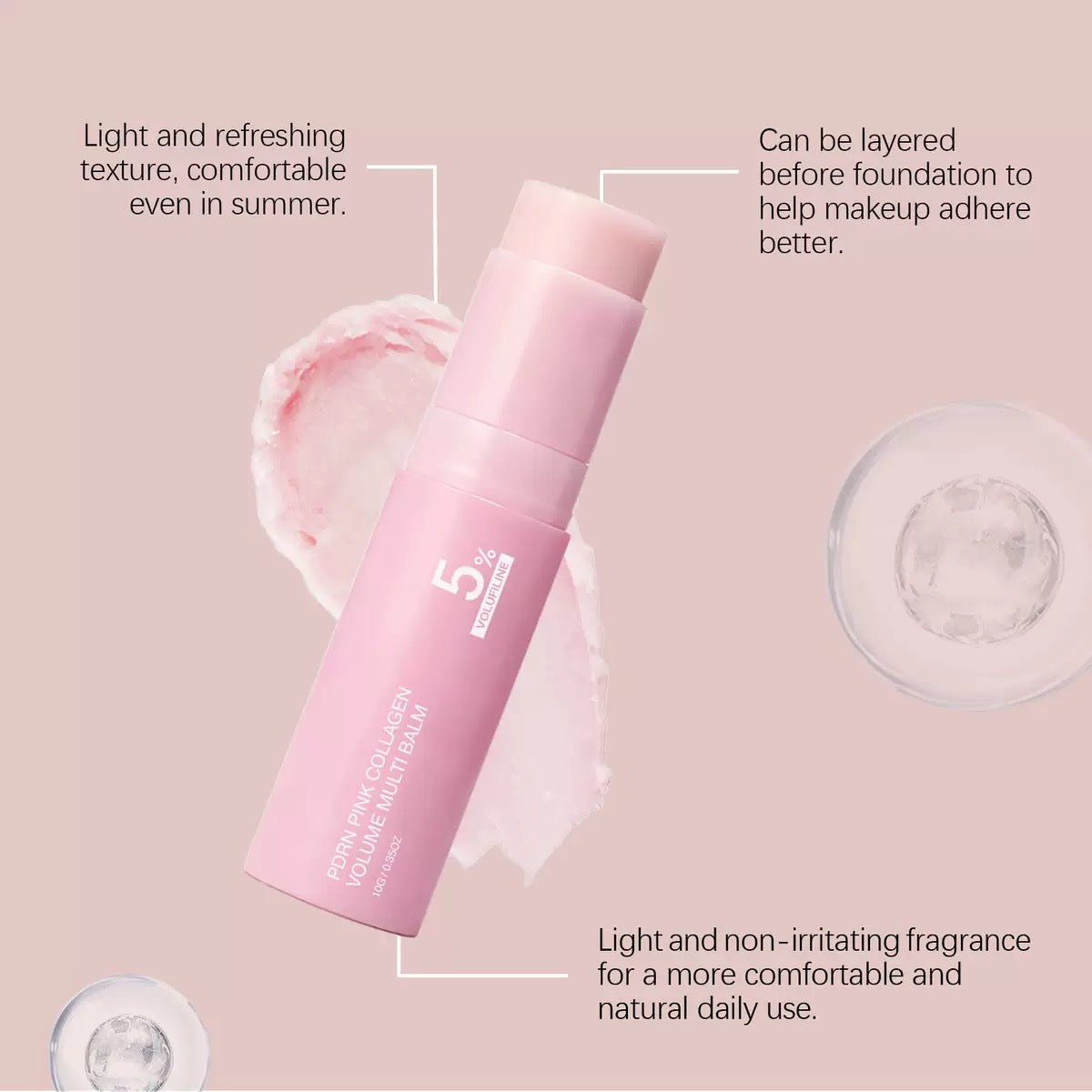 PDRN Pink Collagen Volume Multi Balm Stick, Volufiline Stick