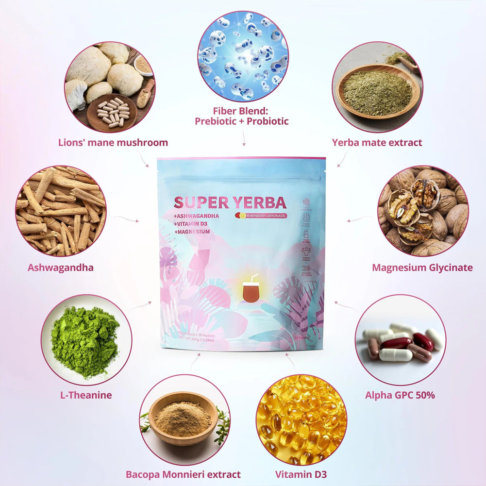 Super Yerba Prebiotic Instant Yerba Mate Tea.